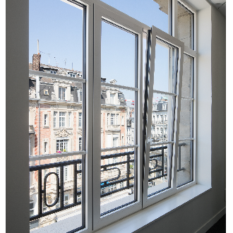 photo du produit Fenêtre 2 vantaux oscillo-battant aluminium